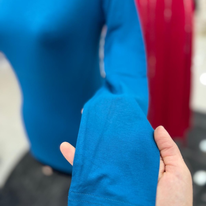 ENSAR GİYİM KADIN UZUN KOLLU SIFIR YAKA PENYE BODY