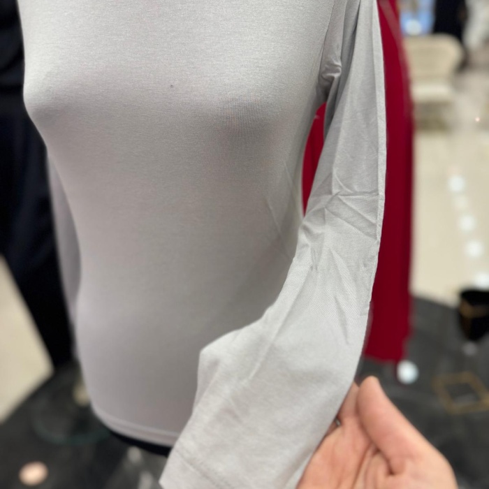 ENSAR GİYİM KADIN UZUN KOLLU SIFIR YAKA PENYE BODY