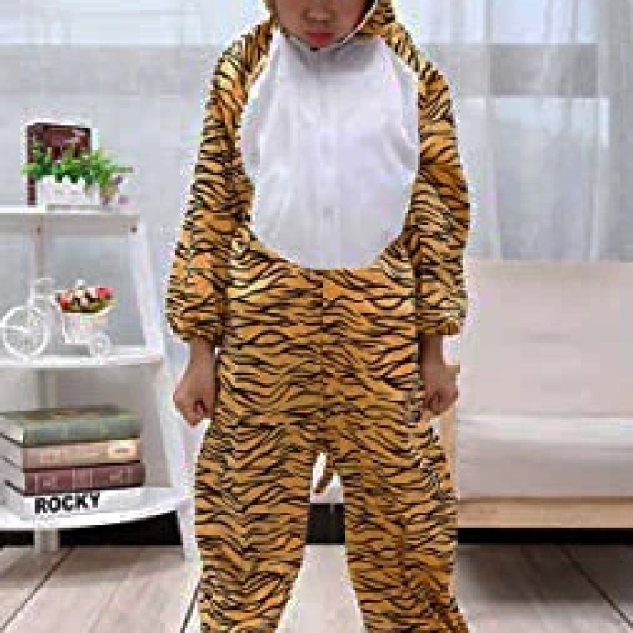 Çocuk Kaplan Kostumu - Aslan Kostümü 4-5 Yaş 100 Cm