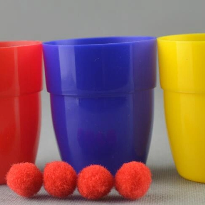 Renkli Kupalar Ve Toplar Sihirbazlık Seti - Başlangıç Seviyesi Sihir Malzemesi