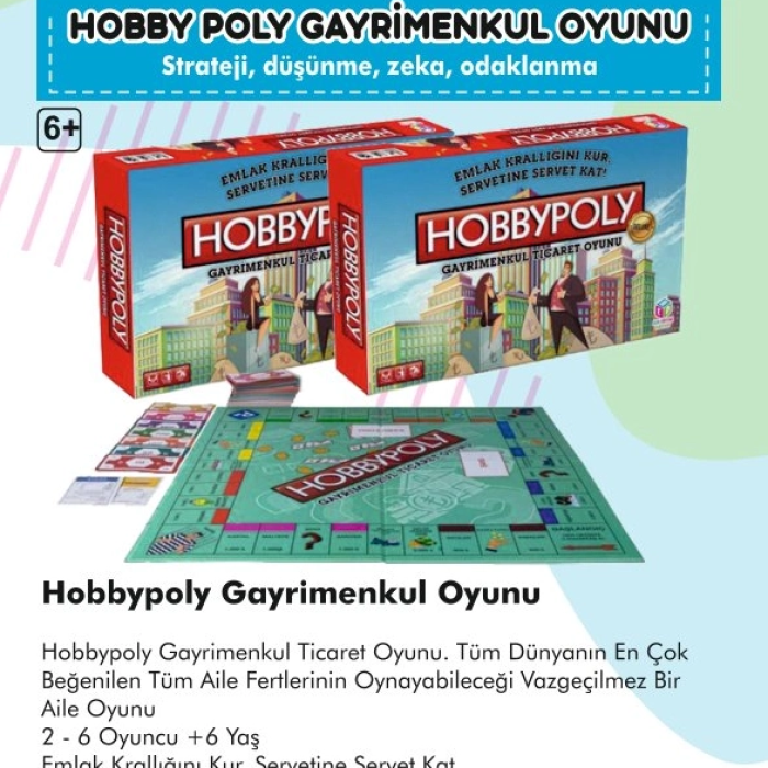 Hobby Poly Gayrimenkul Emlak Ticareti Oyunu