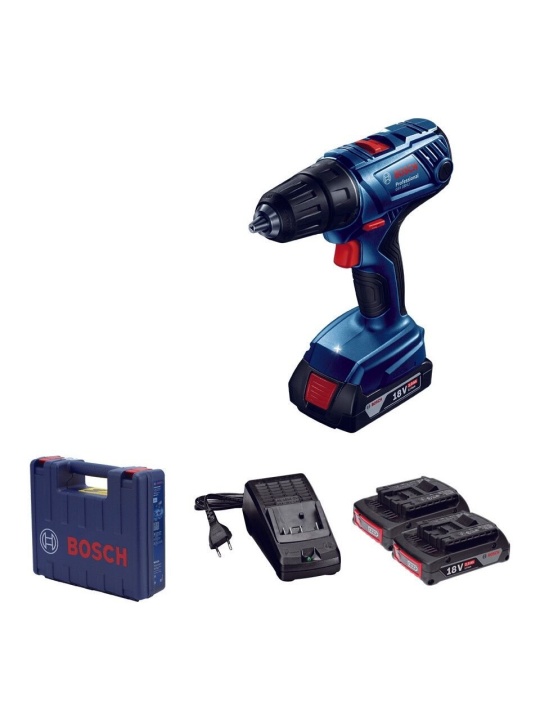 Bosch Professional GSR 180-LI 2 x 2 Ah Akülü Delme Vidalama Makinesi - 06019F8109
