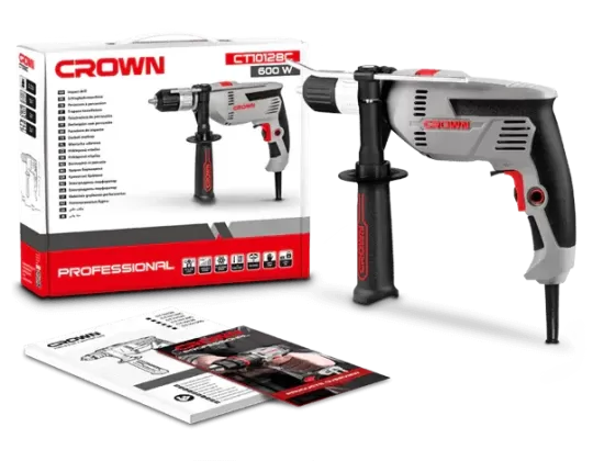 Crown Darbeli Matkap 600W Ct10128C