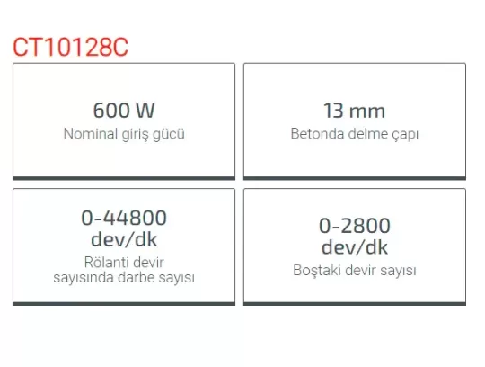 Crown Darbeli Matkap 600W Ct10128C