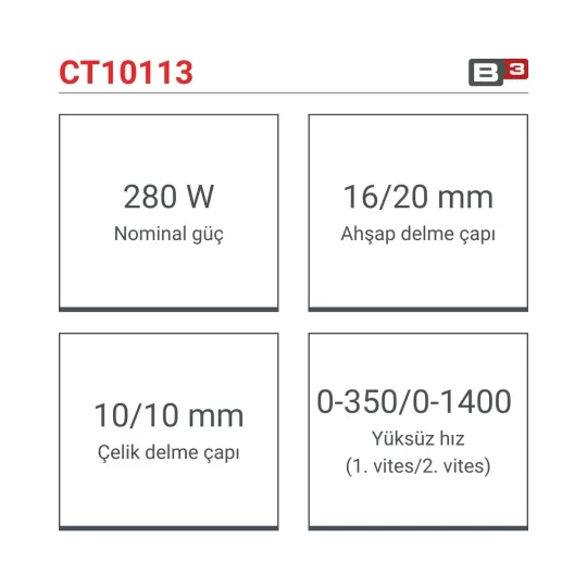 Crown Tork Ayarlı Vidalama 280W Ct10113