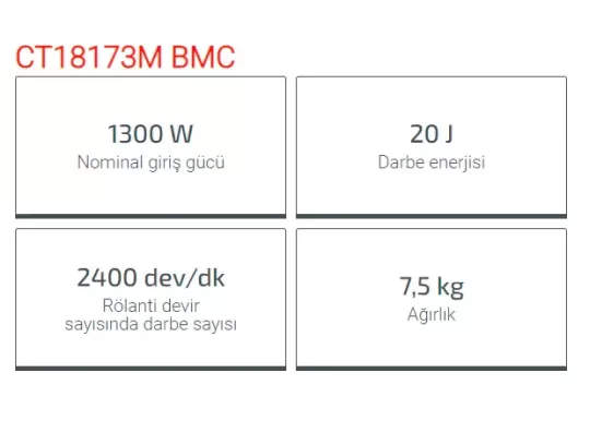 Crown Kırıcı Sds Max 1300W Ct18173M Bmc