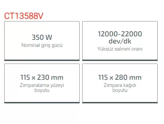 Crown Titreşimli Zımpara 350W Ct13588V
