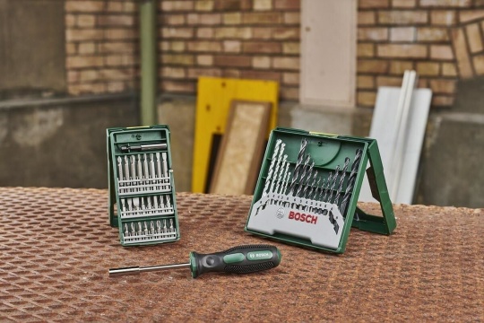 Bosch  X-Line 15 Parça Delme & 25 Parça Vidalama Ucu Seti + Tornavida