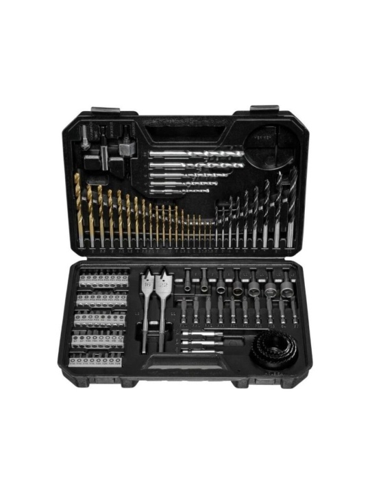 Bosch Professional GSB 180-LI 2.0 Ah Çift Akülü Darbeli Delme Vidalama Makinesi - 06019F8307 + Bosch V-Line Matkap & Vidalama Karışık Aksesuar Seti 103 Parça - 2607017367