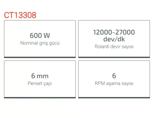 Crown Kalıpçı Taşlama-Kısa 600W Ct13308