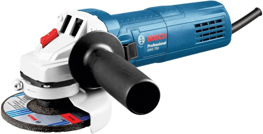 Bosch Professional GWS 750-115 mm Avuç Taşlama Makinesi - 0601394000 + Bosch standart for 115*2,5 mm düz metal kesici 1 adet