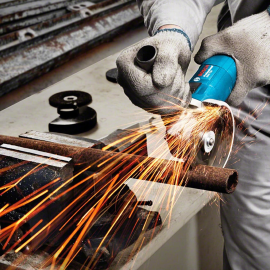 Bosch Professional GWS 750-115 mm Avuç Taşlama Makinesi - 0601394000 + Bosch standart for 115*2,5 mm düz metal kesici 1 adet