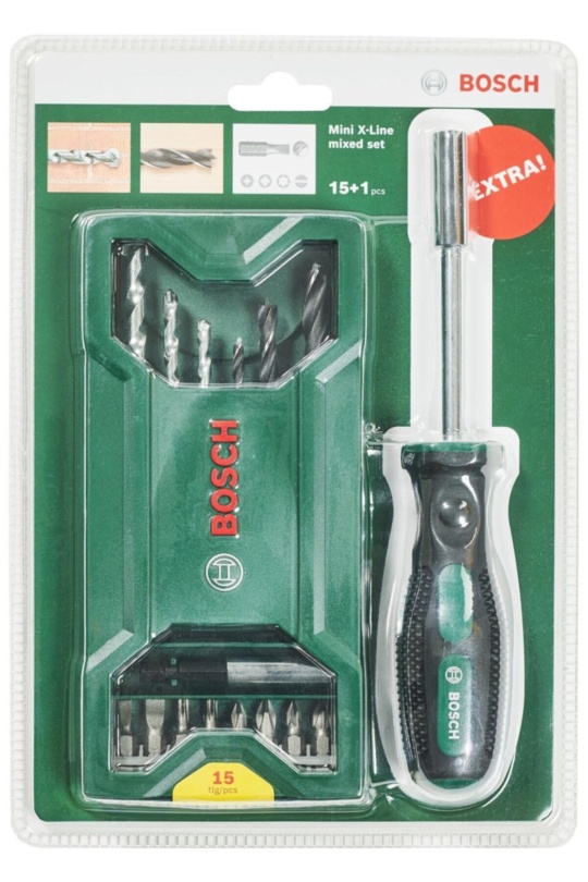 Bosch X-line 15+1 Parça Mini Aksesuar Seti - 2607017654