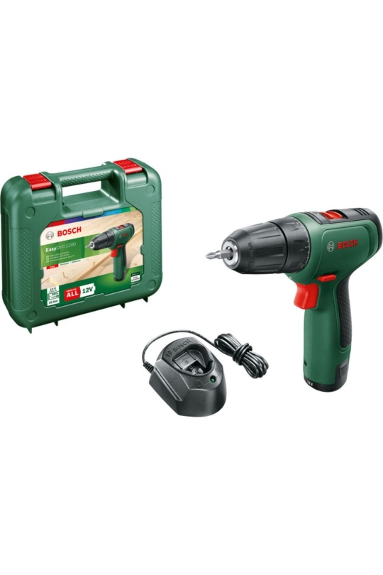 Bosch EasyImpact 1200 1.5Ah Tek Akü iki vitesli Darbeli Delme/Vidalama Makinesi - 06039D3104