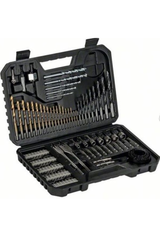 Bosch Professional GSB 13 RE Darbeli Matkap - 0601217100 + Bosch V-Line Matkap & Vidalama Karışık Aksesuar Seti 103 Parça - 2607017367