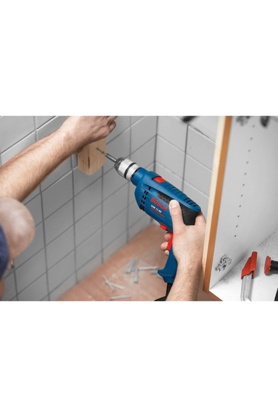 Bosch Professional GSB 13 RE Darbeli Matkap - 0601217100 + Bosch V-Line Matkap & Vidalama Karışık Aksesuar Seti 103 Parça - 2607017367
