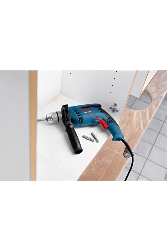 Bosch Professional GSB 13 RE Darbeli Matkap - 0601217100 + Bosch V-Line Matkap & Vidalama Karışık Aksesuar Seti 103 Parça - 2607017367