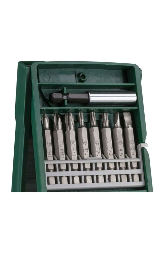 Bosch Professional GSB 185-Li 2.0 Ah Tek Akülü Kömürsüz Motor Darbeli Matkap + Bosch X-Line Mini 25 Parça Vidalama Seti