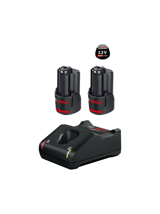 Bosch Professional 2 x Gba 3,0AH Akü Gal 12V-40 Hızlı Şarj Cihazı - 1600A019RD