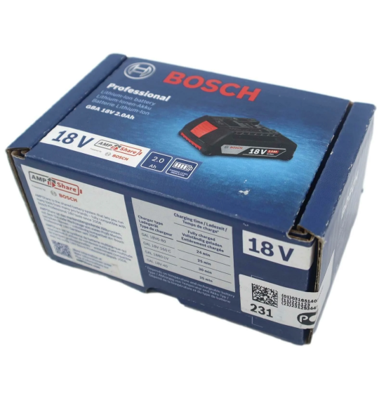 Bosch Professional Gba 18 Volt 2 Ah Li-İon Akü - 1600Z00036