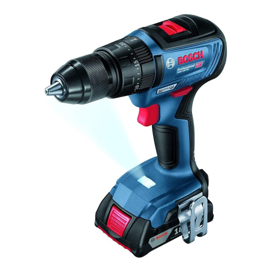 Bosch Professional GSB 18V-50 Çift Akü GBA 18V 2.0Ah Darbeli Vidalama - 06019H5100