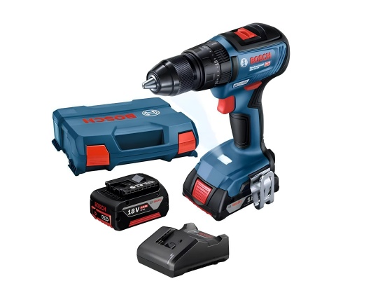 Bosch GSB 18V-50 Çift Akülü 2 Ah + 5 Ah Vidalama Makinesi 06019H5103