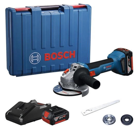 Bosch Professional GWS 18V-8  4ah Çift Akülü Taşlama Makinesi - 06019N9020