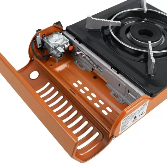 Orcamp Tekli Portatif Ocak Gaz Stop Emniyetli Turuncu