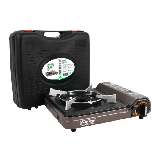 Orcamp Tekli Portatif Ocak Gaz Stop Emniyetli Gri