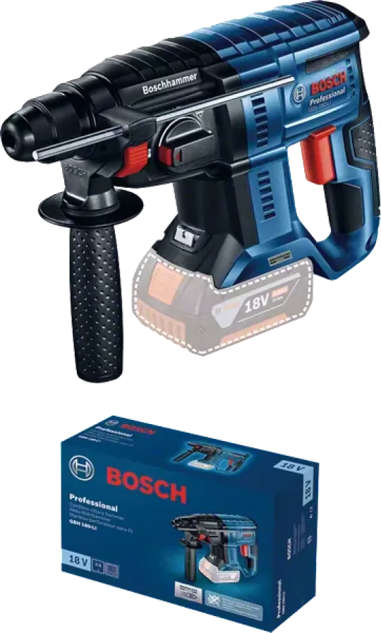 Bosch Professional GBH 180 Lı 4 Ah Tek Akülü Kırıcı Delici - 0611911122