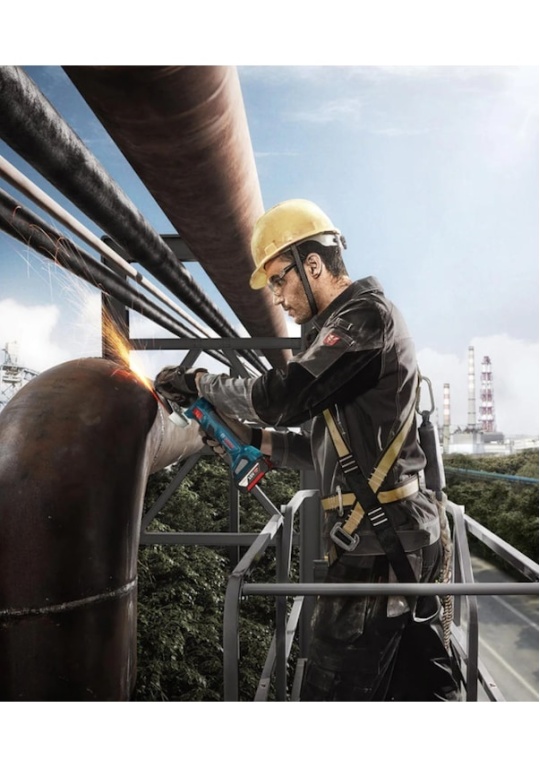 Bosch Professional GWS 180-LI 2x4ah Çift Akülü Taşlama Makinesi - 06019H9021