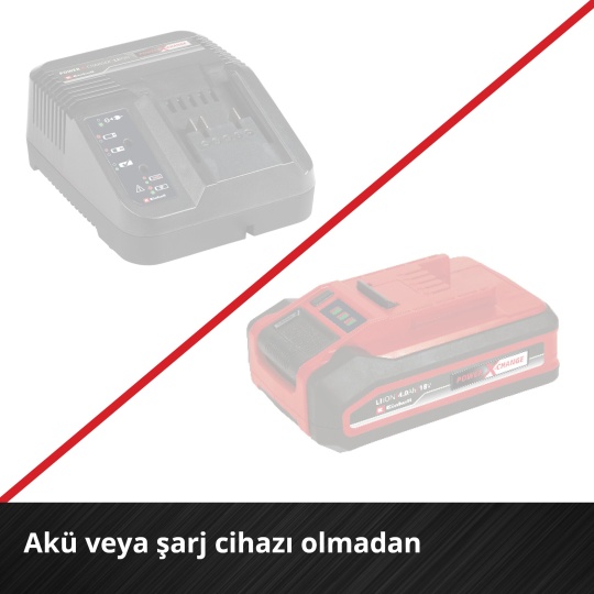 Einhell TE-VC 18 Li - Solo, Akülü Süpürge ve Einhell 18V 4 Ah PXC Starter Kit