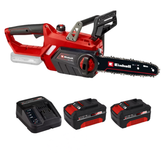 Einhell GE-LC 18/25 Li Akülü Ağaç Kesme Makinesi 18V Çift Bataryalı x 4 Ah + Şarj Cihazı