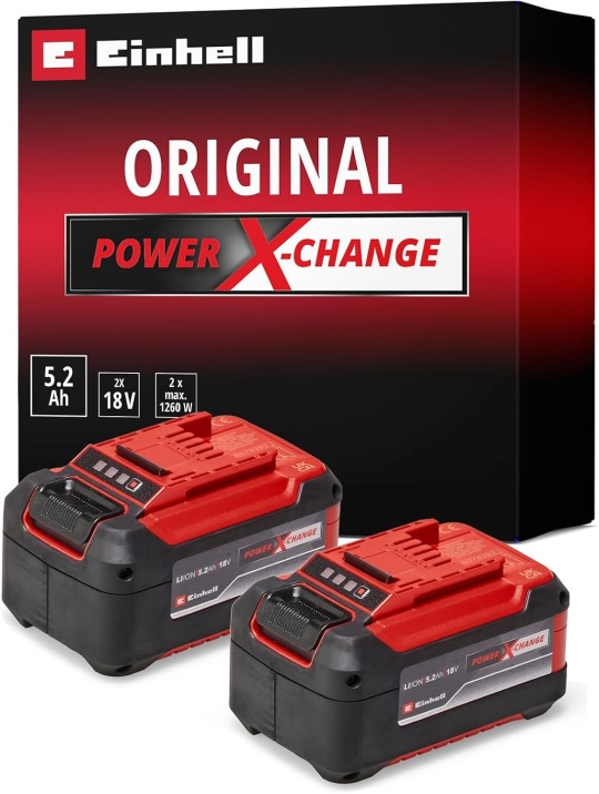 Einhell 2x18V 5,2 Ah Power-X-Change Twinpack Akü - 4511526