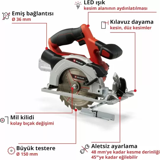 Einhell TE-CS 18/150 Li - Solo Daire Testere 4331220