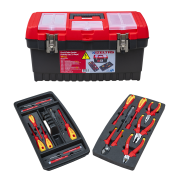 İzeltaş 8440 Plastik Takım Çantası Elektrikçi Set 23 Parça (Dolu) 19 480X267X242