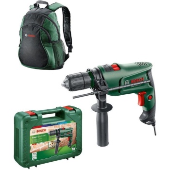 Bosch EasyImpact 600 Darbeli Matkap - 0603133000 + Bosch Yeşil Sırt Çantası