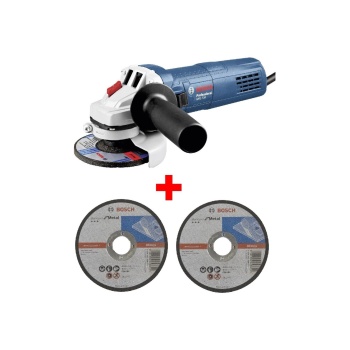 Bosch Professional GWS 750-115 mm Avuç Taşlama Makinesi - 0601394000 + Bosch standart for 115*2,5 mm düz metal kesici 2 adet