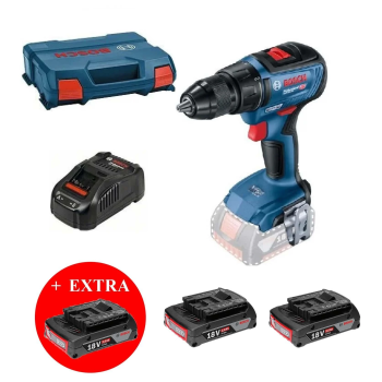 Bosch Professional GSR 18V-50 3x2 Ah Akülü Vidalama 06019H5005