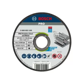 Bosch 115x1 mm Rapido Çoklu Malzeme Kesme Taşı 2608602384 ( 25 adet )