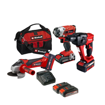 Einhell Power X-Change Akülü Vidalama, Matkap & Taşlama Seti