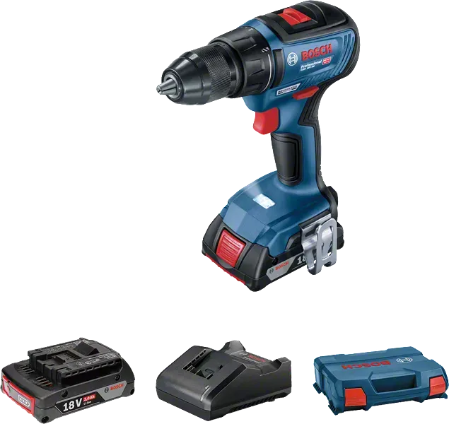 Bosch Professional GSR 18v-50 2ah 18V Çift Akülü Delme Vidalama - 06019h5000
