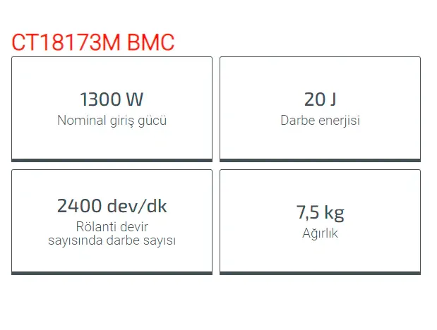 Crown Kırıcı Sds Max 1300W Ct18173M Bmc