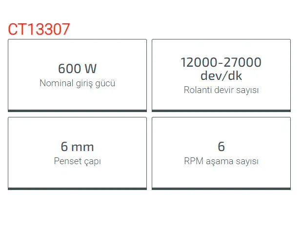 Crown Kalıpçı Taşlama-Uzun 600W Ct13307