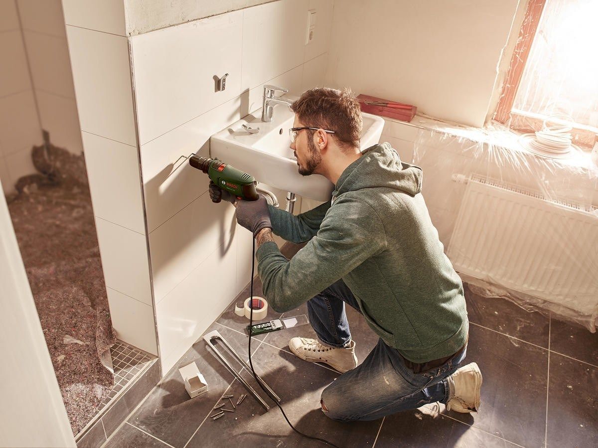 Bosch EasyImpact 600 Darbeli Matkap - 0603133000 + Bosch Yeşil Sırt Çantası