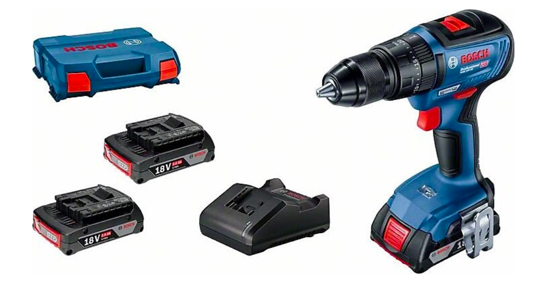 Bosch Gsb 18 V 50 Darbeli Çift Batarya Şarjlı Matkap Vidalama Ve Bosch 6 Lı Tornavida Seti Hediye