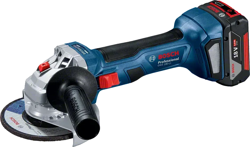 Bosch Professional GWS 180-LI 4.0 Ah Tek Akülü Taşlama Makinesi - 06019H9025