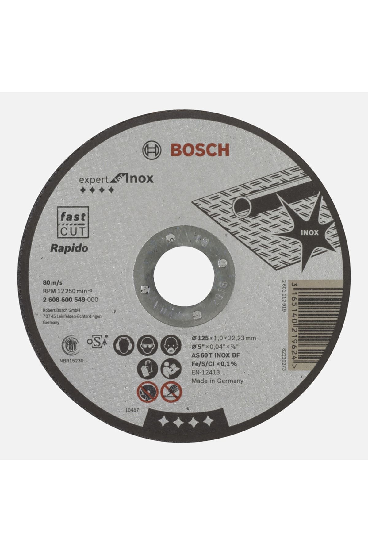 Bosch 125*1 Inox Kesici Expert 2 608 600 549