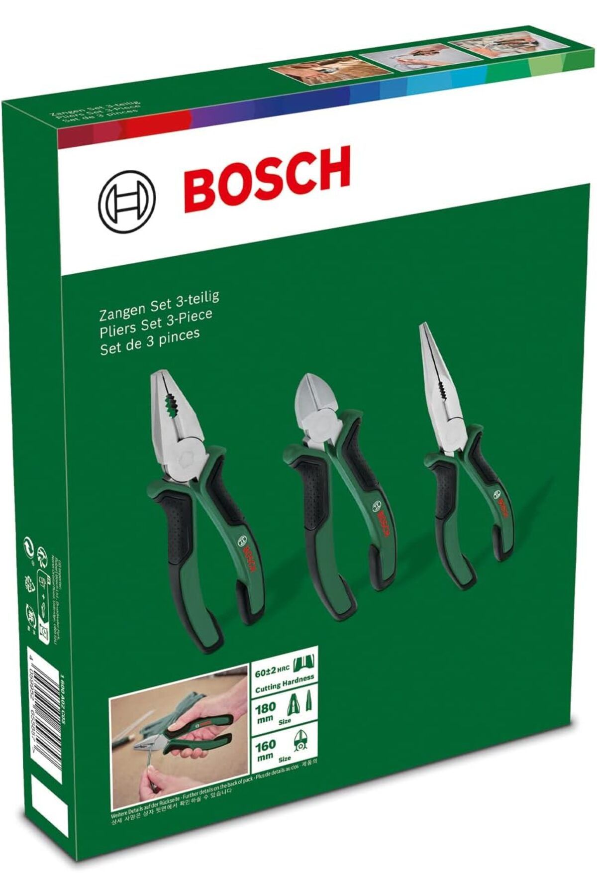 Bosch 3lü Pense Yan Keski Kargaburun Seti - 1600A02C0S