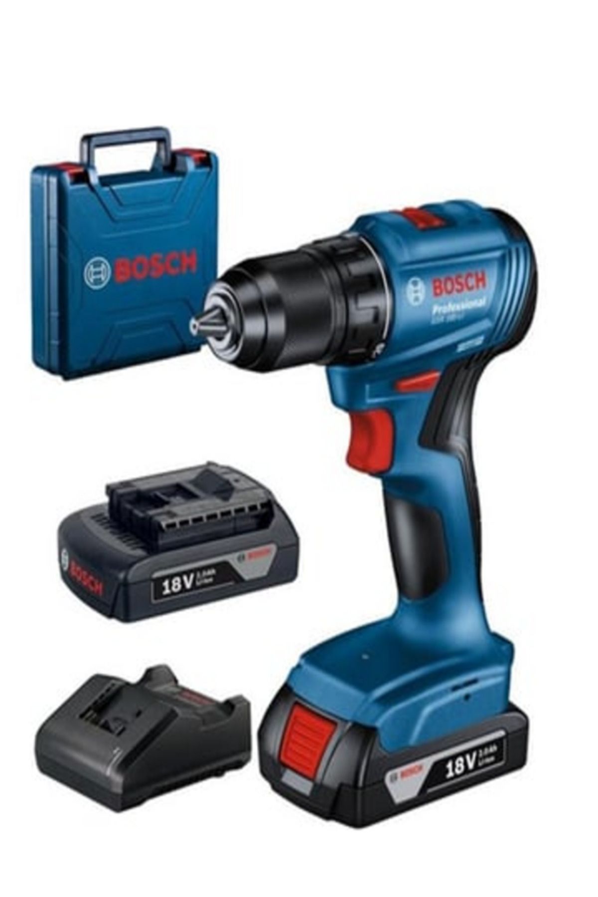 Bosch Professional GSB 185-LI 2 x 2.0Ah Çift Akülü Darbeli Matkap - 06019K3100